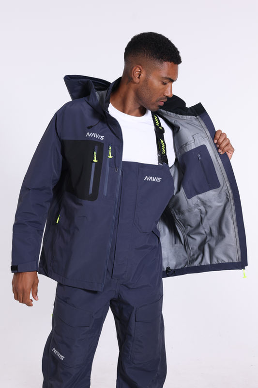 Waterproof jacket and bib set